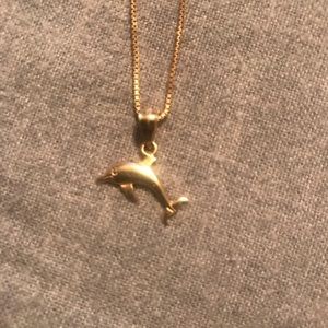 Gold Dolphin Necklace!
